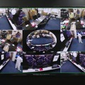 「SCIP-F14K」の映像は基本は球状のフィッシュアイで、分割して平面表示することも可能（撮影：防犯システム取材班）