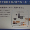 MJSマイナンバーCloud。マイナンバーは堅牢なデータセンター側で暗号化され、自社側には保持されず、安全に管理できる