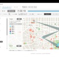 世界地図を使った「マップ分析」のイメージ。広域での顧客の行動分析が行える（画像はプレスリリースより）