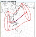 3月9日の「皆既日食」の観測可能地域（国立天文台の日食各地予報より）