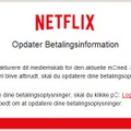 「Netflix」に見せかけたスパムメールのスクリーンショット