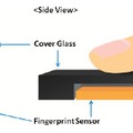 指紋認証センサー部分のガラスを薄く加工することで、平坦度とガラス強度を確保しつつ指紋認証機能の安定動作を実現している（画像はプレスリリースより）