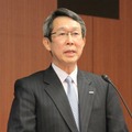 記者説明会に登壇したNTTドコモ 取締役常務執行役員の大松澤清博氏