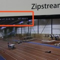 「Zipstreamテクノロジー」をオフにした状態でのデータ量。25.00fpsで967kbit/sと表示されていた（撮影：防犯システム取材班）