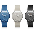 「Withings Activite Pop」（写真左から、Bright Azure、Elegant Sand、Shark Grey）