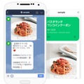 LINE＠アカウントでの情報配信イメージ