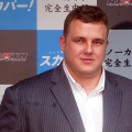 「RIZIN FIGHTING WORLD GRAND-PRIX 2015 さいたま3DAYS」の記者会見に登壇した高田延彦、バルト、RENA、シング・心・ジャディブ、曙ら