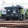 東武のSL列車は蒸気機関車と客車だけでなく車掌車やディーゼル機関車も連結する。写真は東武がJR貨物・JR西日本から譲り受ける車掌車（ヨ8634・ヨ8709）と同型のヨ8404。