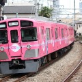 「SEIBU KPP TRAIN」は9000系の9101編成を使用。通常は黄色の車体をピンク色に塗り替えた。