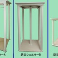 クローゼットの中などへの設置を想定した防災シェルター。屋内における簡易的な避難場所として利用可能だ（画像はプレスリリース）