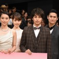 左から：武井咲、トリンドル玲奈、中村蒼、中村隼人／「せいせいするほど、愛してる」完成披露特別試写会