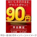 かっぱ寿司、平日一皿90円キャンペーンを開始