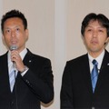 フィリップス ライティング ジャパン合同会社 マーケティング部 部長の久保徳次氏(左)と同社 マーケティング部 チャネルマーケティング マネジャーの追越隆則氏(右)