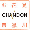 お花見 CHANDON 目黒川 ロゴ