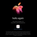 Apple、スペシャルイベント「hello again」を27日に開催すると正式発表