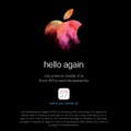 Apple、スペシャルイベント「hello again」を27日に開催すると正式発表