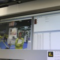 顔認証ソフトが入ったパソコンの表示画面。顔を検知すると登録者名が表示される（撮影：防犯システム取材班）