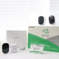 「Arlo Pro」のカメラ2個セットの市場想定価格は、49,980円とのこと。増設カメラとしてのカメラ単体だと、21,800円、予備バッテリーは5,980円という市場想定価格となっている（撮影：防犯システム取材班）