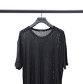 限定のDISTRESS WASHED PILLY （半袖、ブラック）