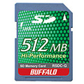 　バッファローは、20Mバイト/秒の高速転送に対応したSDメモリーカード「RSDC-G512M」（512Mバイト）を10月下旬に発売する。