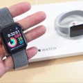 店内にはApple Watch Series 3の実機も用意。自由に試着できる
