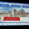 文脈に沿った自然で自由な対話を元に、AIが旅行先の提案をおこなう