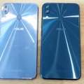 背面の様子。ZenFone 5 / 5Zともに、カラバリはスペースシルバーとシャイニーブラックの2色で展開する