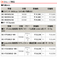 全12製品の新価格（消費税含まず）