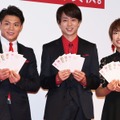 阿部一二三、櫻井翔、奥原希望【撮影：小宮山あきの】