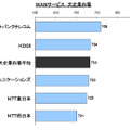 WANサービス大企業市場 顧客満足度ランキング