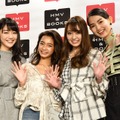 左から／松川菜々花、遠山茜子、みうらうみ、黒木麗奈【写真：竹内みちまろ】