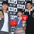 西京佑馬選手、福田愛依、近藤魁成選手【撮影：小宮山あきの】