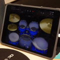 アプリからドラムの音色やたたく場所を調整する