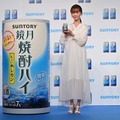 松本まりか、イベントの試飲でうっとり!「少し“お酔い”になってきたみたい…」