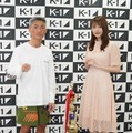 黒田斗真選手、石田桃香【写真：竹内みちまろ】