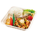 4種のガーリックハンバーグ弁当