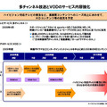 多いチャンネル放送とVODのサービス内容強化