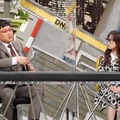 左から）山里亮太（南海キャンディーズ）、矢吹奈子（HKT48）（C）フジテレビ