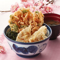 桜海老天丼（広島菜付）