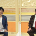 （左から）今回の進行役を務めるゲストのスマイル・瀬戸洋祐、今別府直之（C）MBS