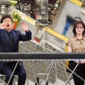 左から）河本準一（次長課長）、伊原六花（c）フジテレビ