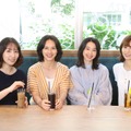 左から）徳永えり、臼田あさ美、瀬戸さおり、市川由衣（c）フジテレビ