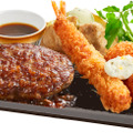 黒毛和牛ハンバーグ＆カニコロエビフライ