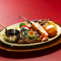 アンガスサーロインステーキ 100g＆オマール海老のグリルと紅ずわい蟹のクリームコロッケ
