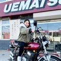 ほのか、絶版車「KH400」初乗りも納車日に転倒でバイクを破損
