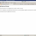 ログインするとInternal Server Errorが表示されてしまう状態が続いている