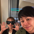 ノンスタ井上、妻と最新宿泊型リアル脱出ゲームに参加！変装中の妻との2ショット公開