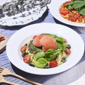 冷製パスタ“ジェノベーゼ”完熟トマトのジェラート添え