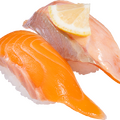 とっとり琴浦グランサーモン食べ比べ（生・塩炙り）