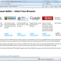 「ballot screen（投票画面）」から競合他社のブラウザをインストール